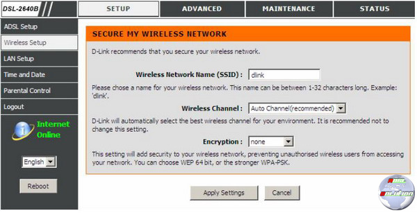 D-Link DSL-2640B adsl solution